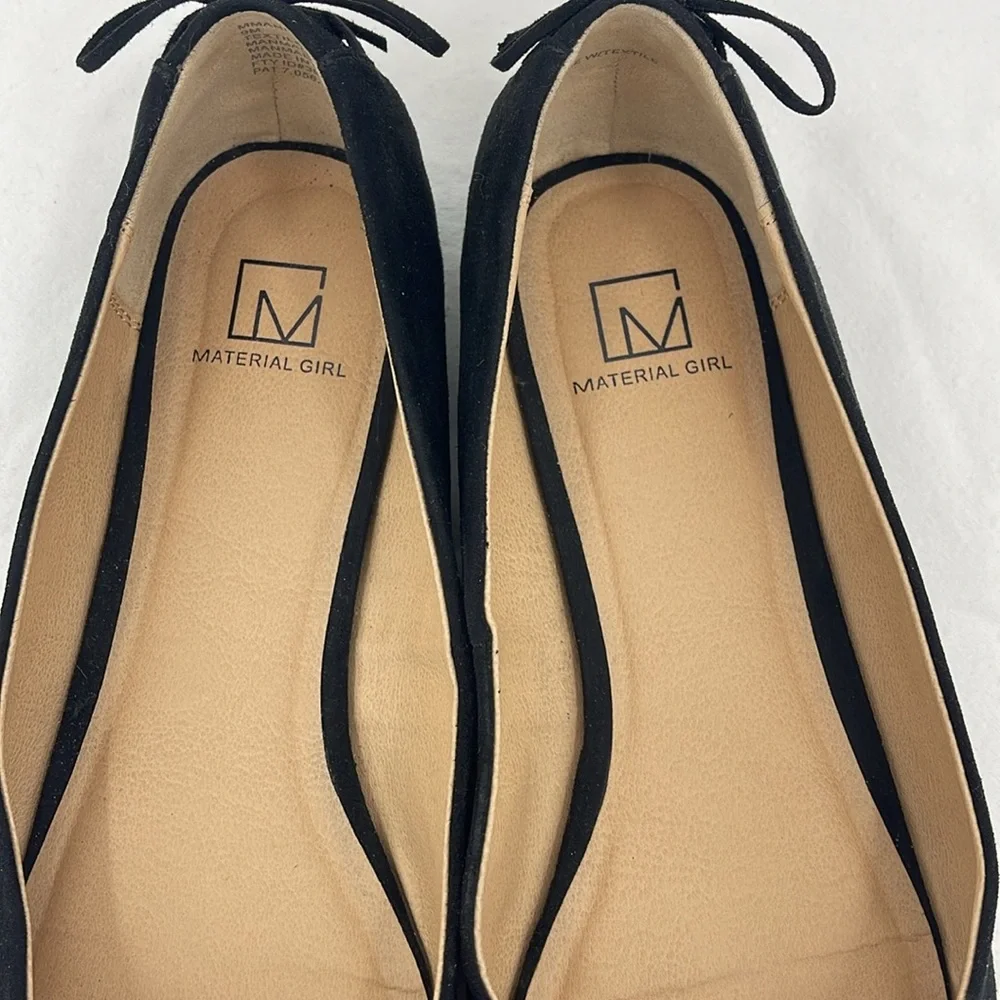 MATERIAL GIRL MANDAY SIZE 9M Women's Black Ballet Flats